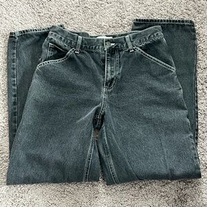 Black baggy carpenter/cargo jeans from RSQ